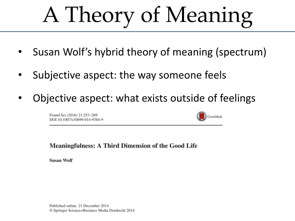 a theory of meaning