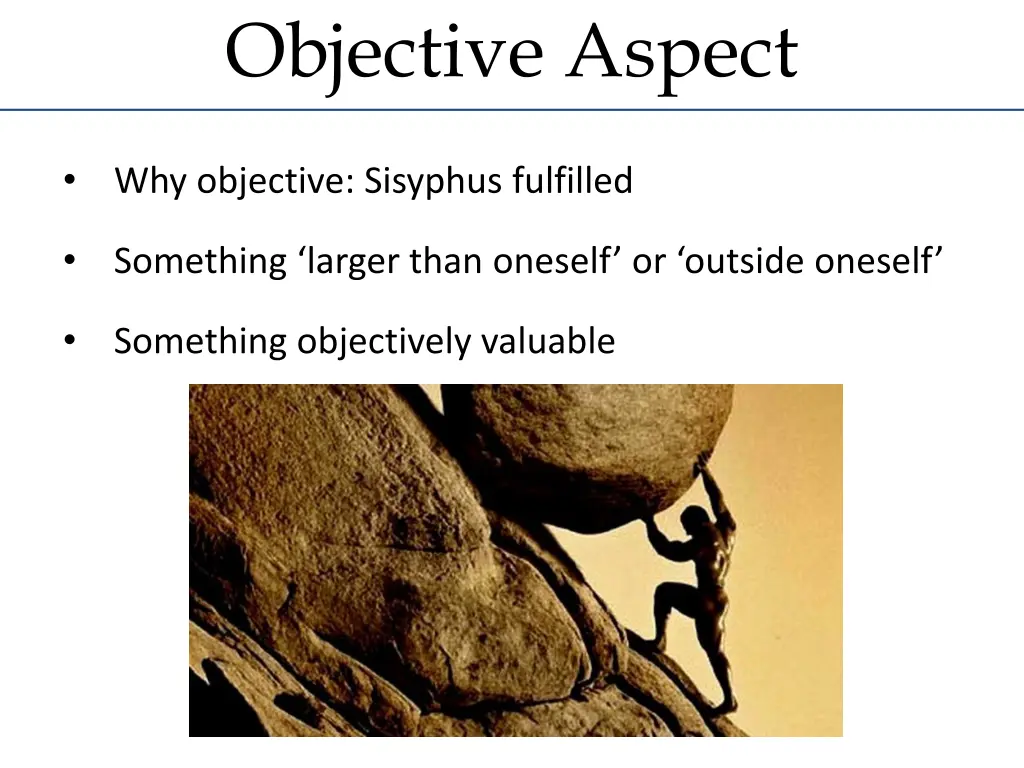 objective aspect