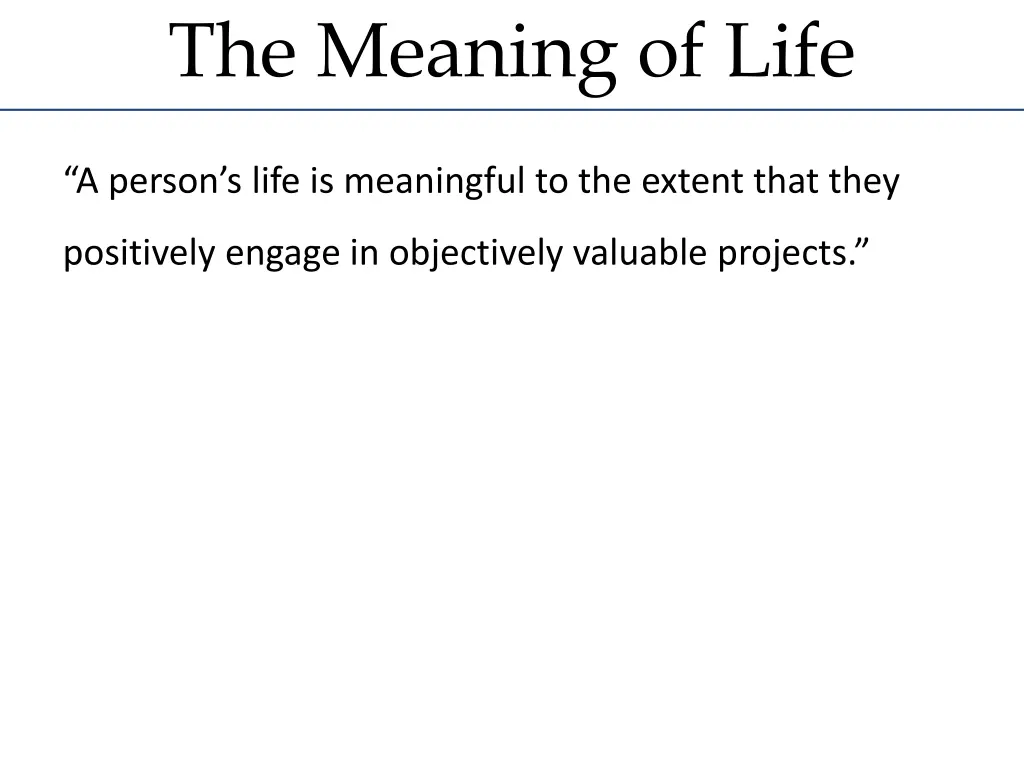 the meaning of life 2