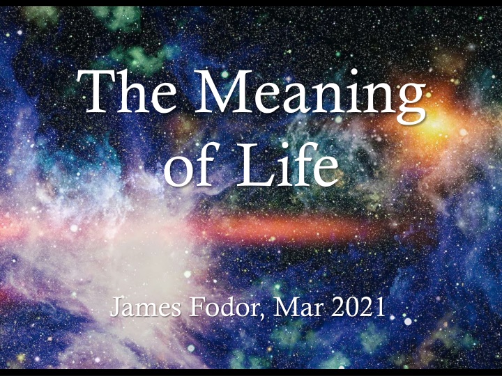 the meaning of life