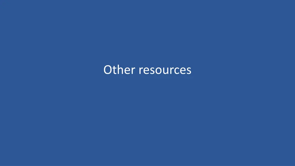 other resources