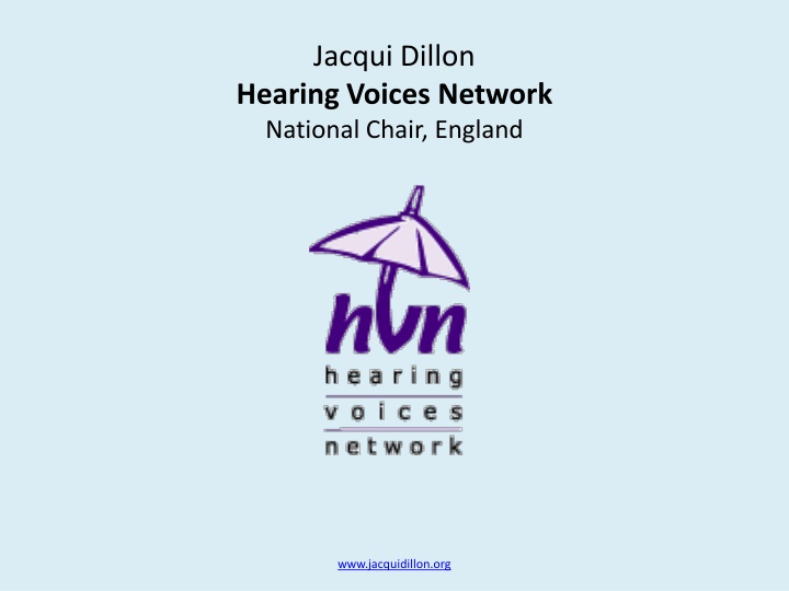 jacqui dillon hearing voices network national