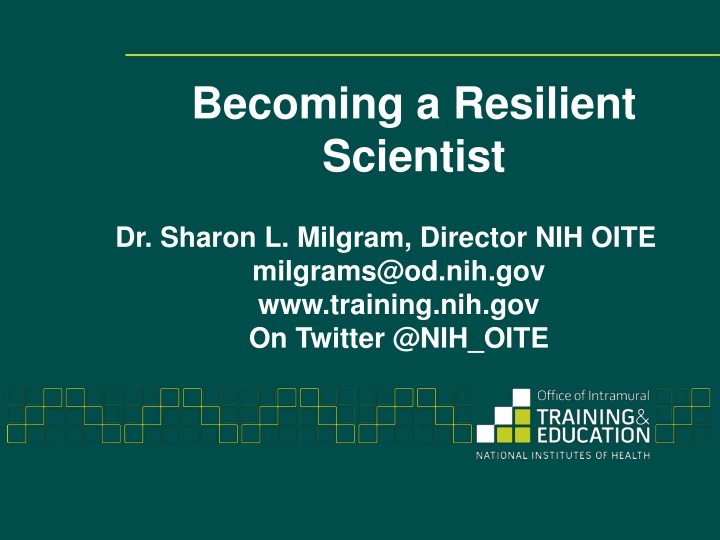 becoming a resilient scientist