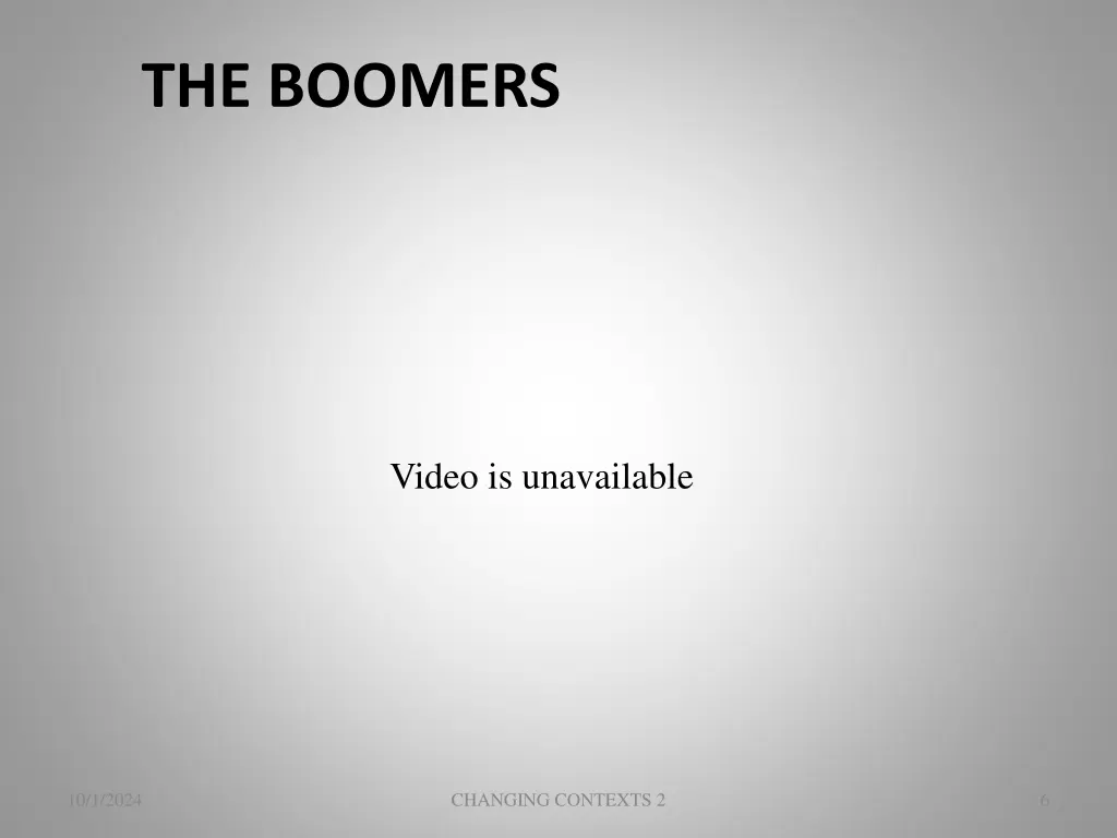 the boomers 1