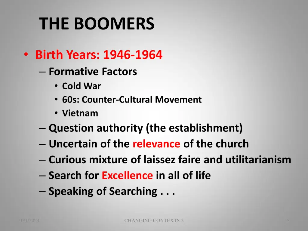 the boomers