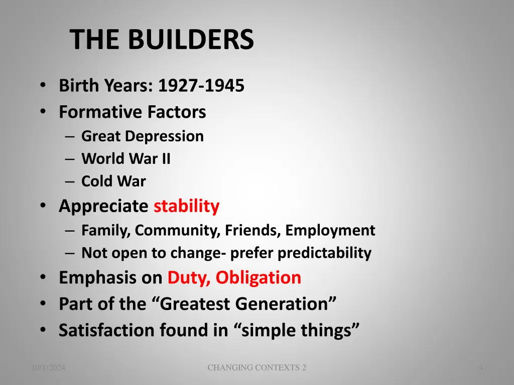 the builders