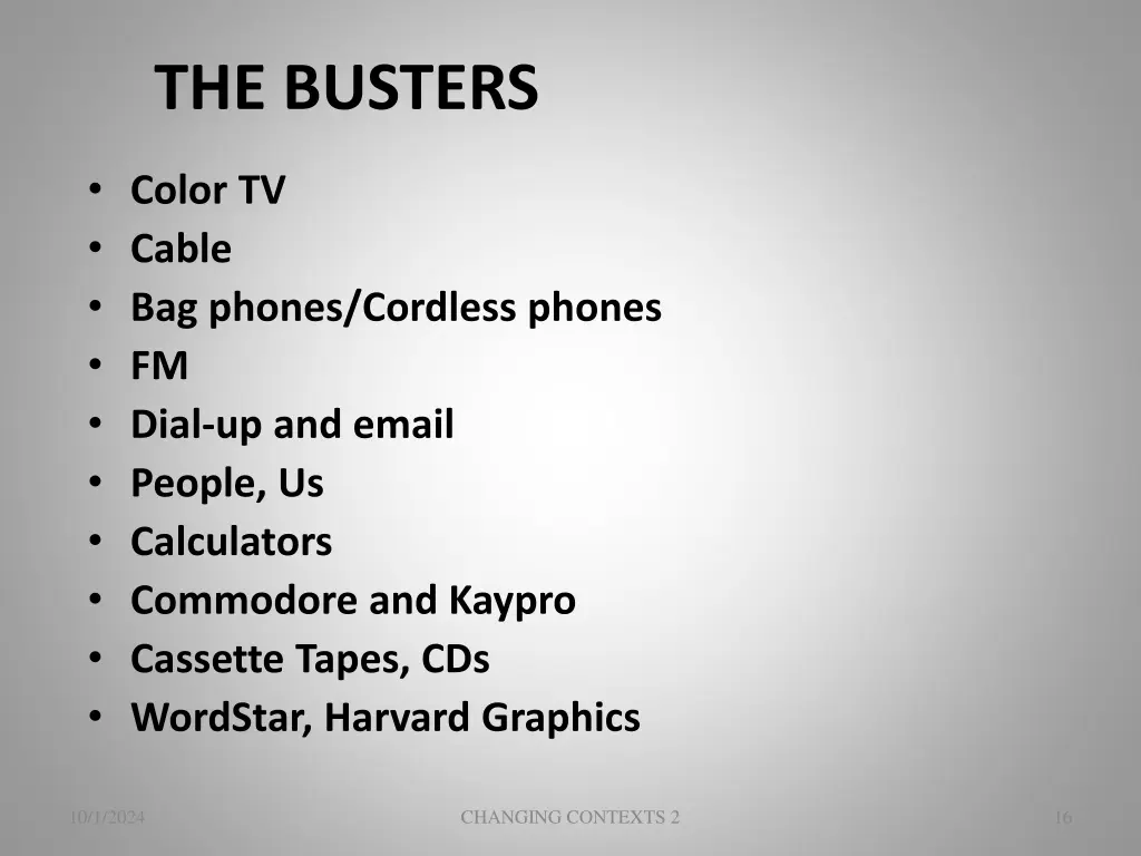 the busters 1