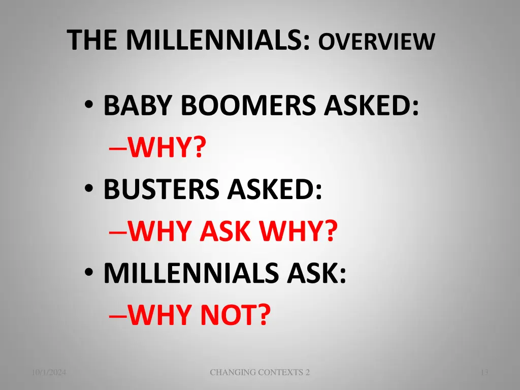 the millennials overview 1