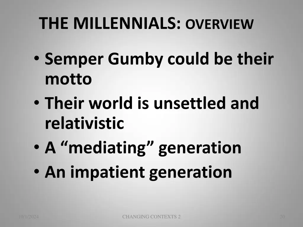 the millennials overview 3