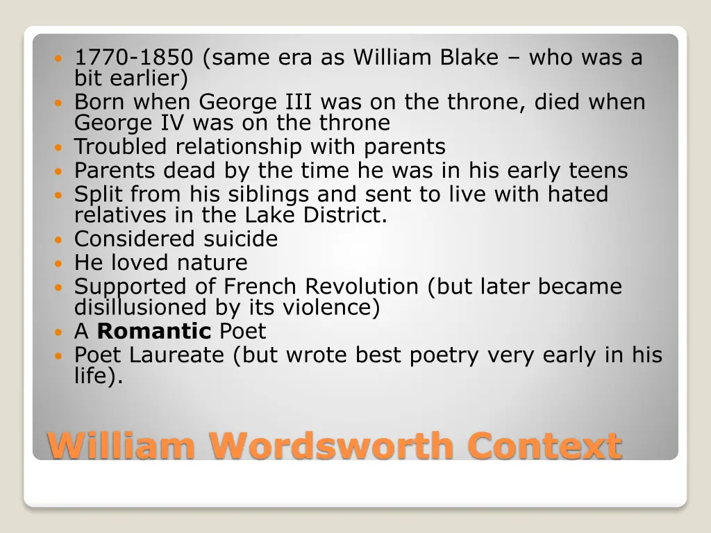 1770 1850 same era as william blake