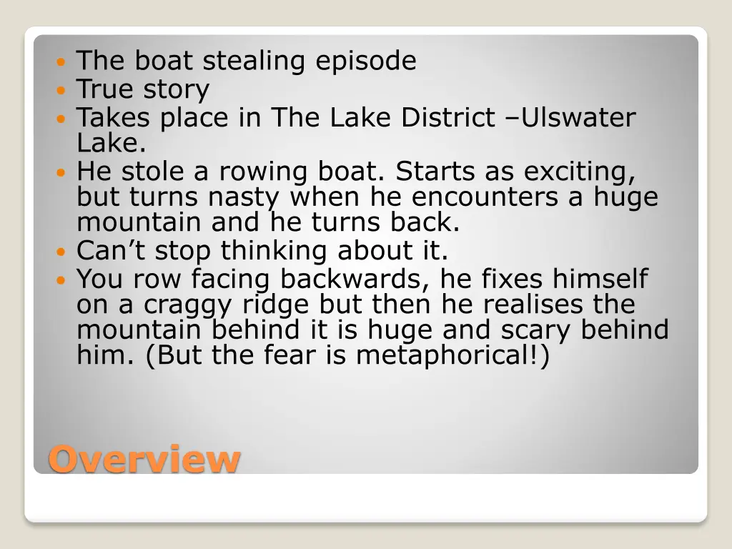 the boat stealing episode true story takes place