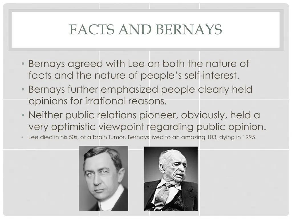 facts and bernays