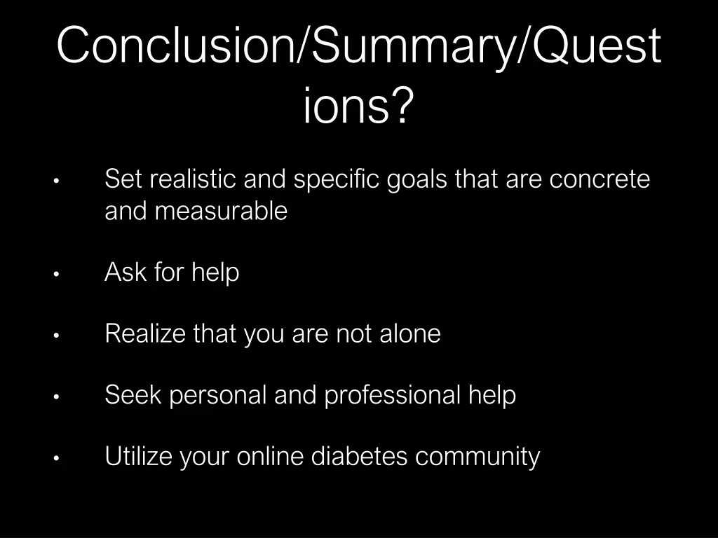 conclusion summary quest ions