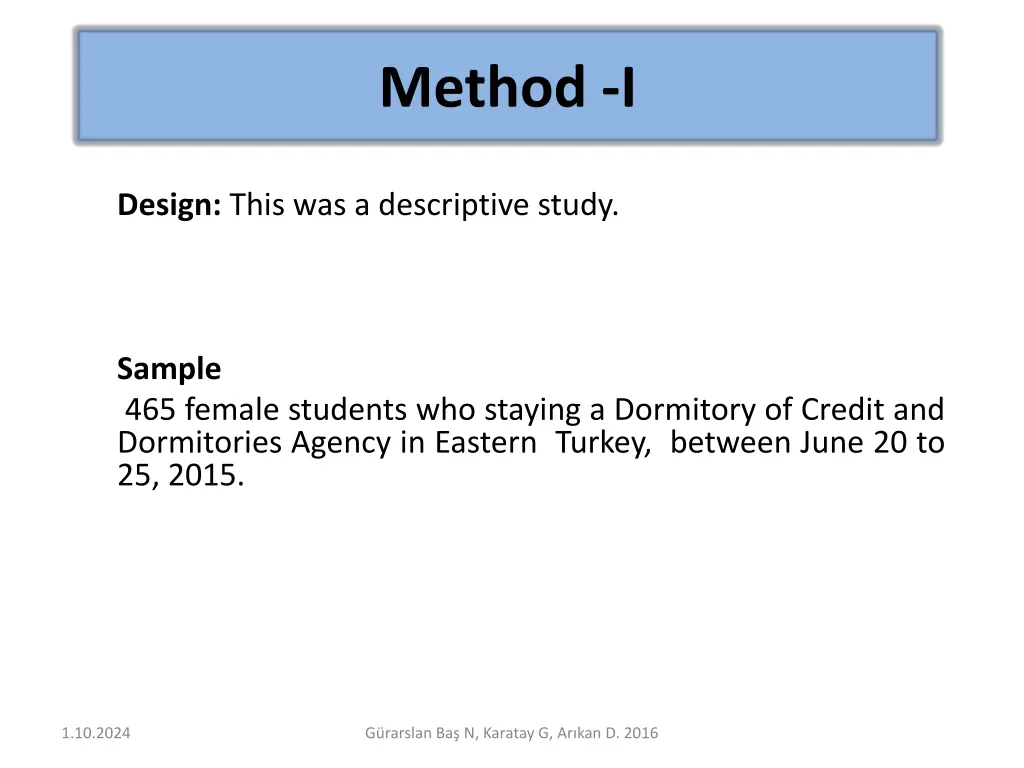 method i