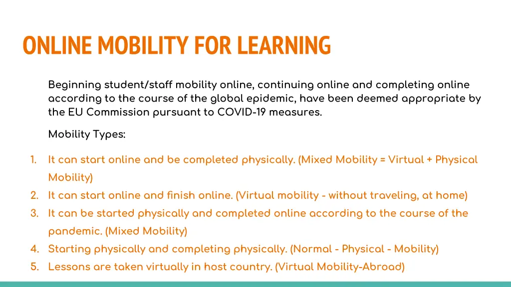 online mobility for learning 1