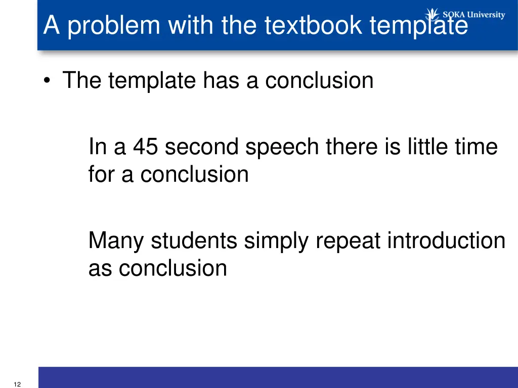 a problem with the textbook template