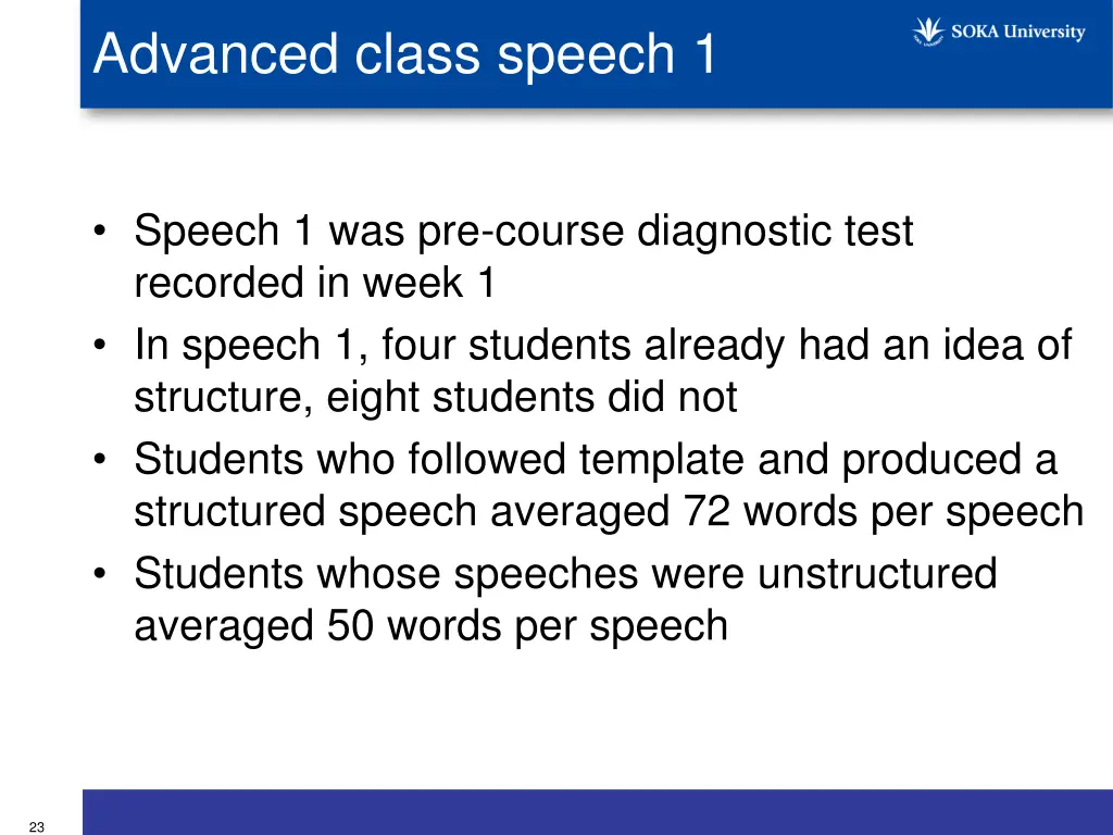 advanced class speech 1