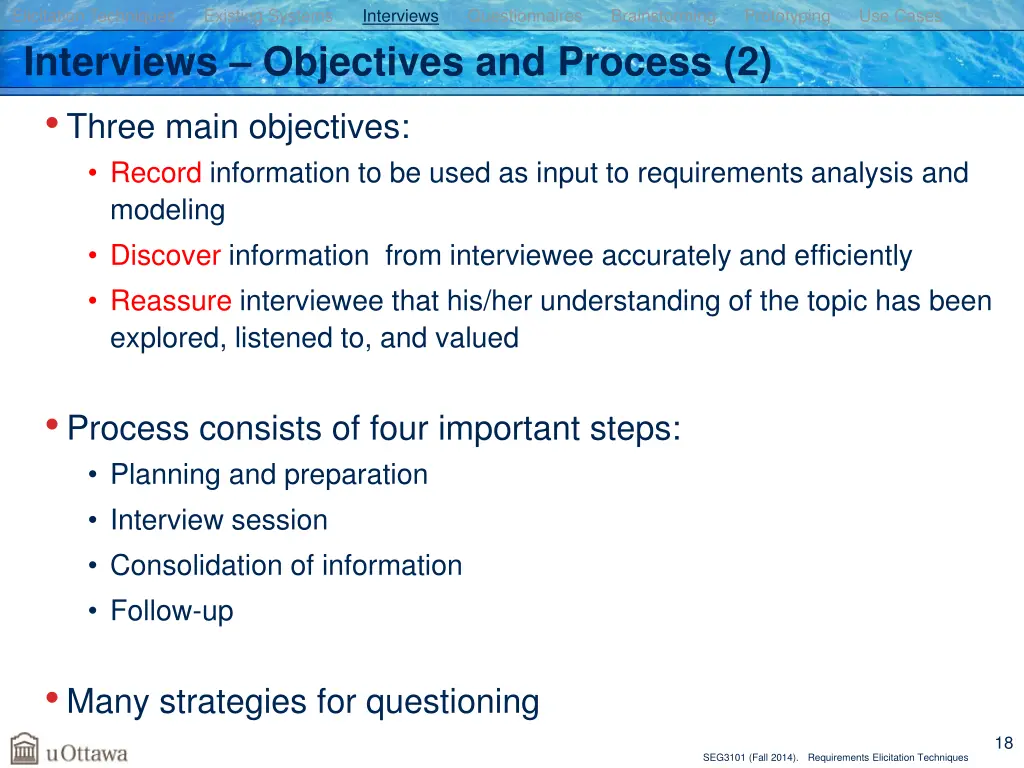 elicitation techniques existing systems 12