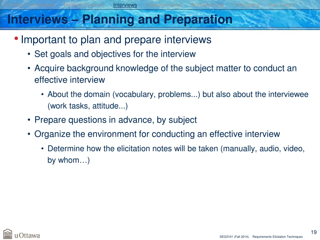 elicitation techniques existing systems 13