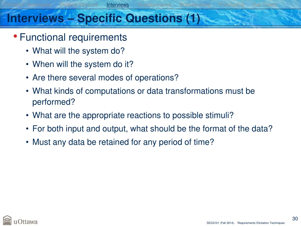 elicitation techniques existing systems 24