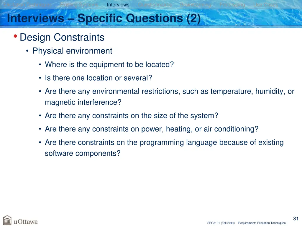 elicitation techniques existing systems 25