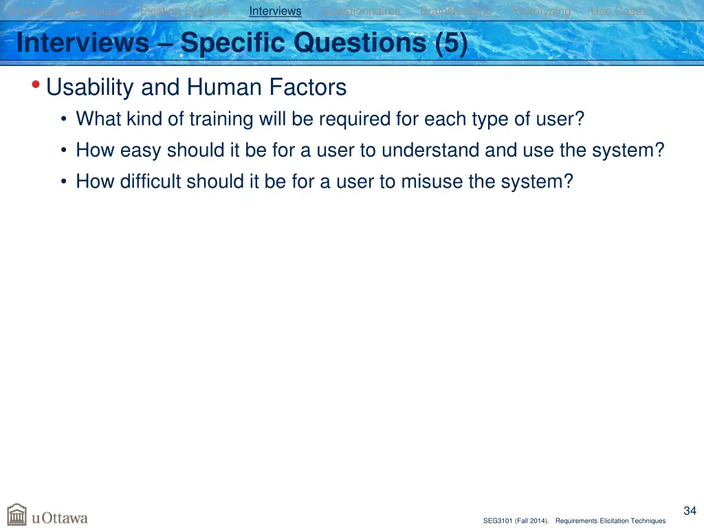 elicitation techniques existing systems 28