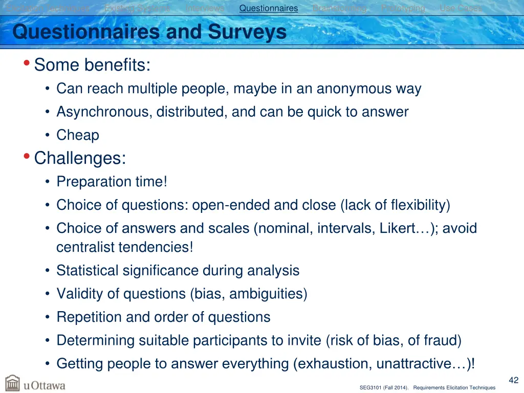 elicitation techniques existing systems 35