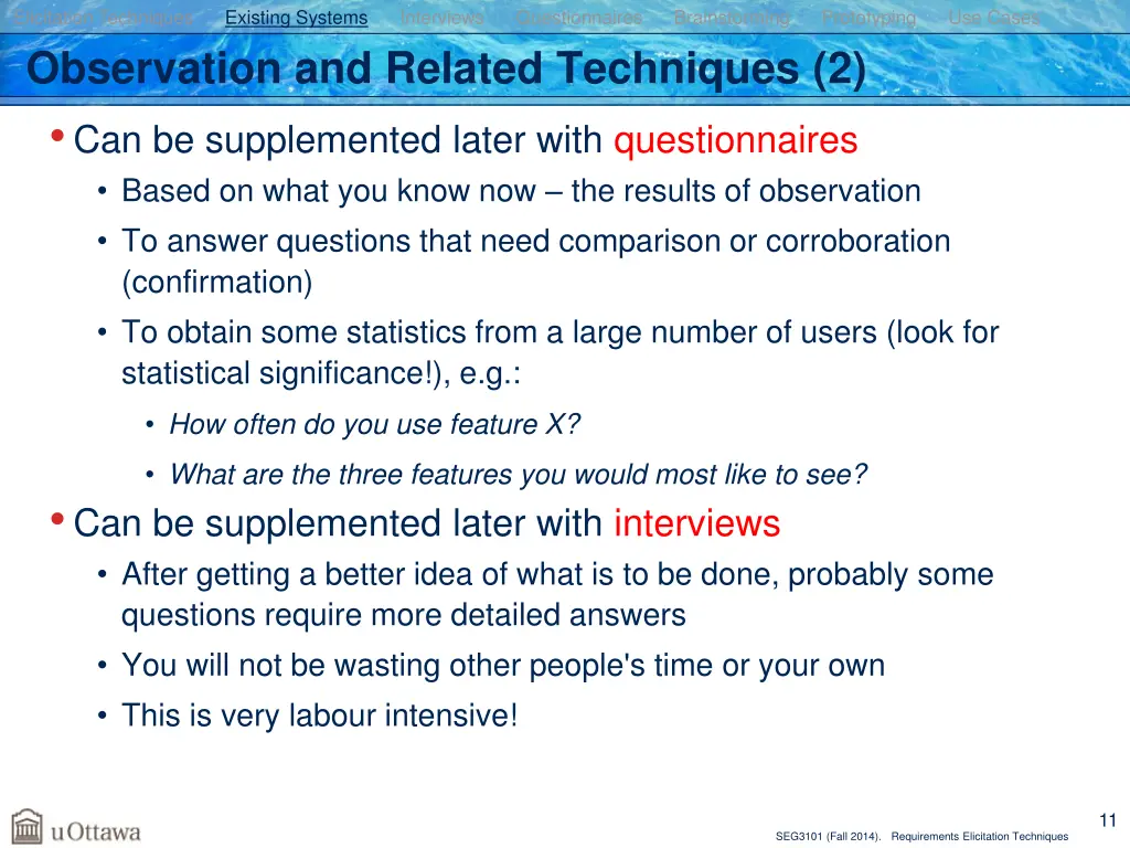 elicitation techniques existing systems 6