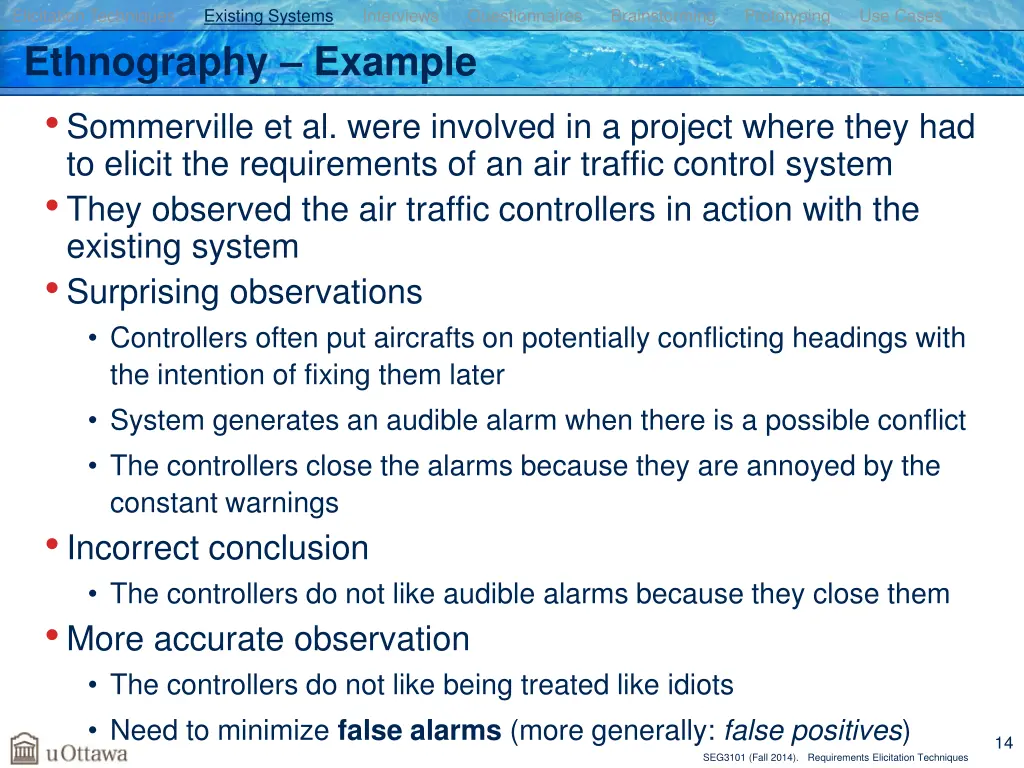 elicitation techniques existing systems 9