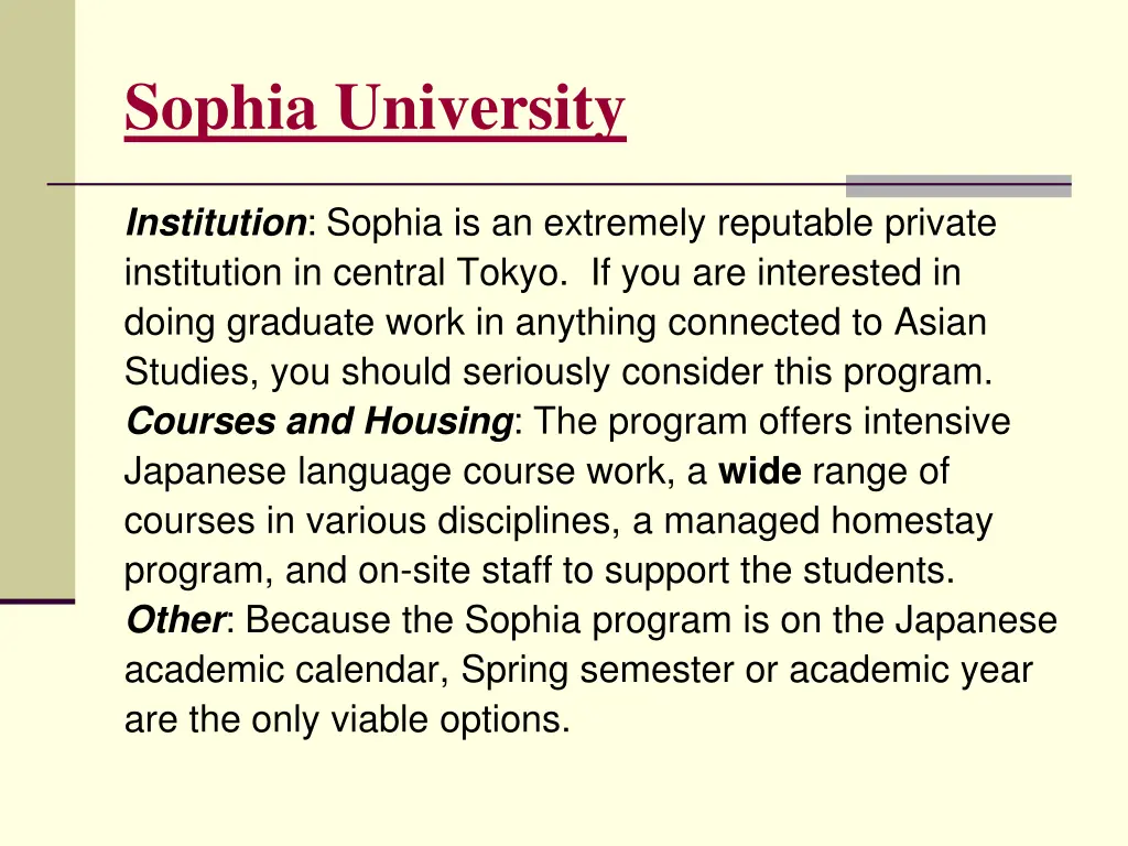 sophia university