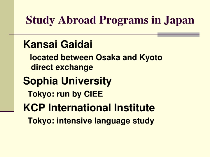 study abroad programs in japan