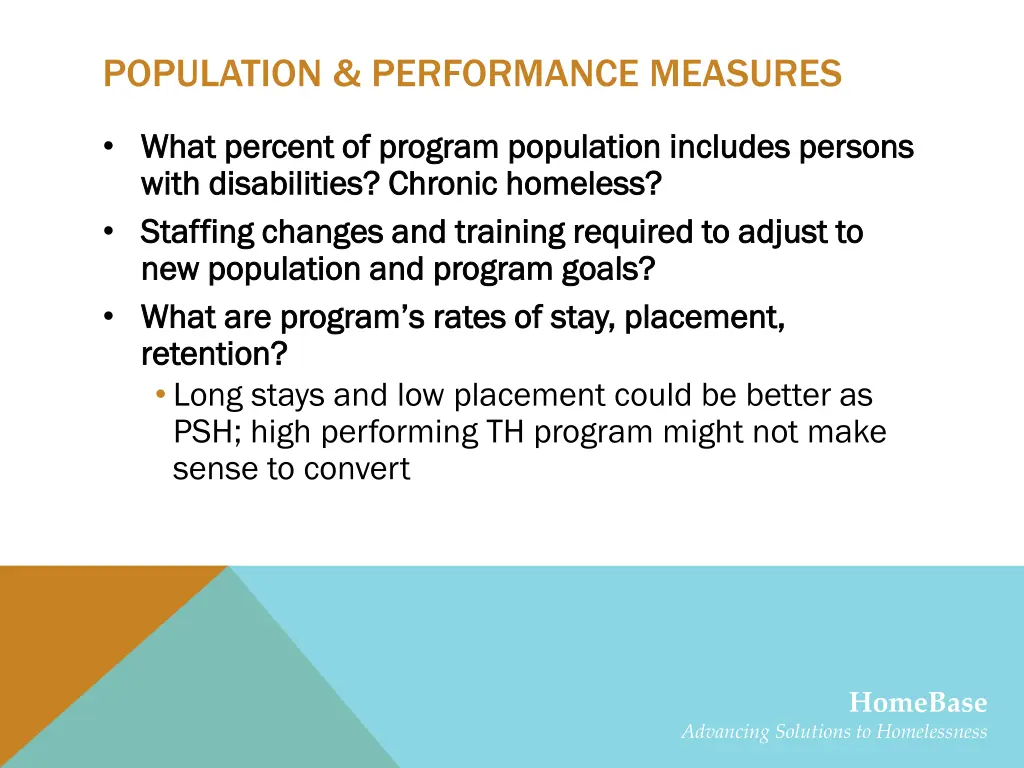 population performance measures