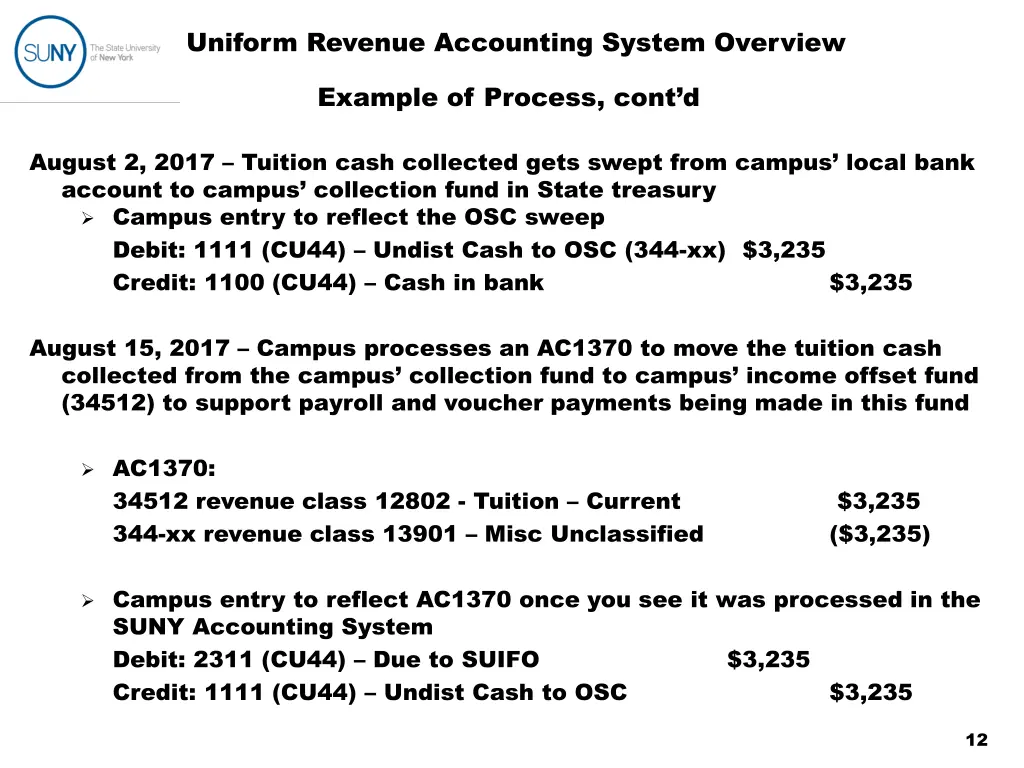 uniform revenue accounting system overview 4