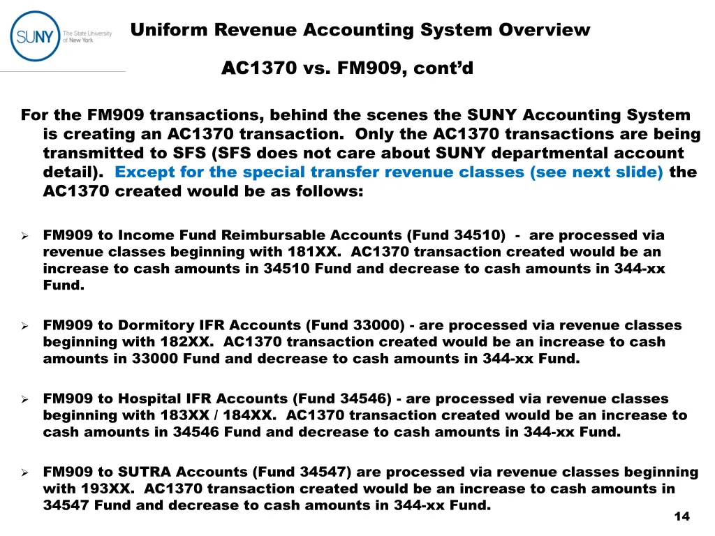 uniform revenue accounting system overview 6