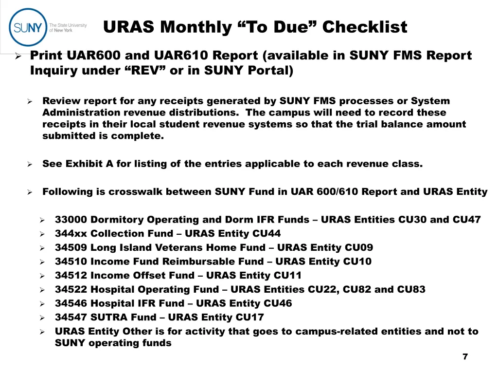 uras monthly to due checklist 2