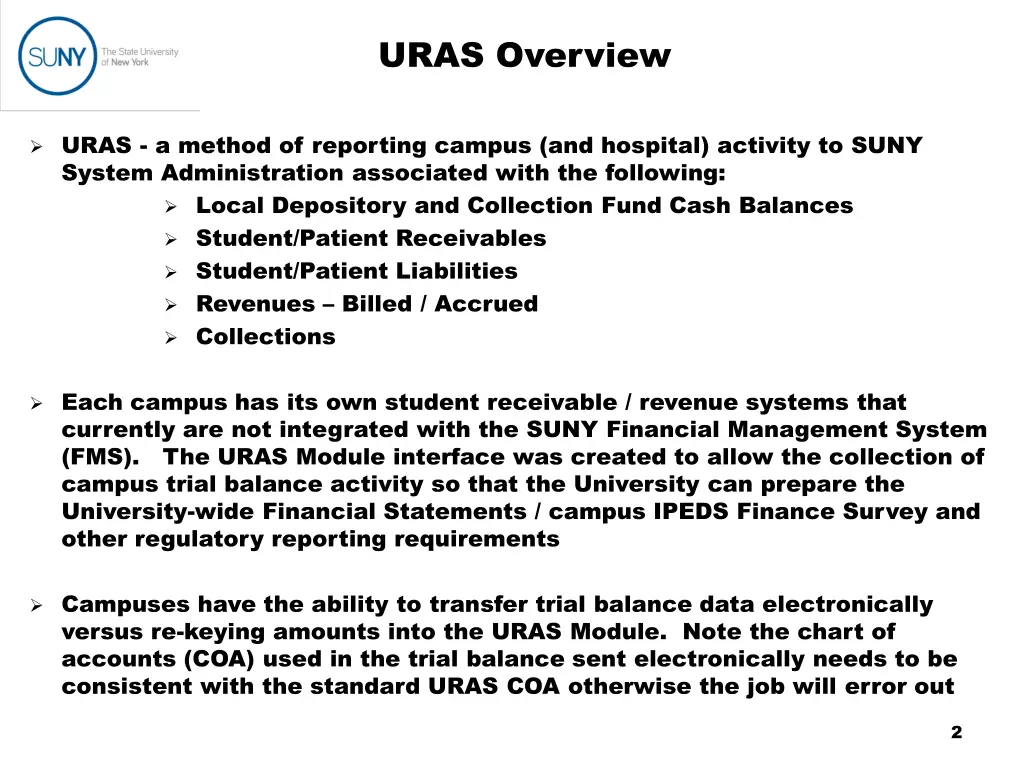 uras overview