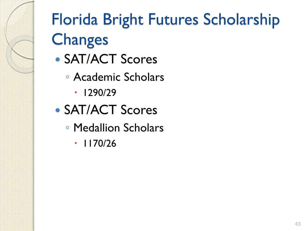 florida bright futures scholarship changes 3