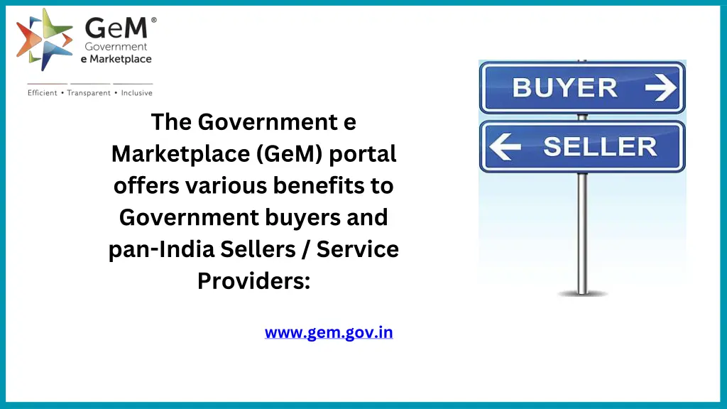 the government e marketplace gem portal offers