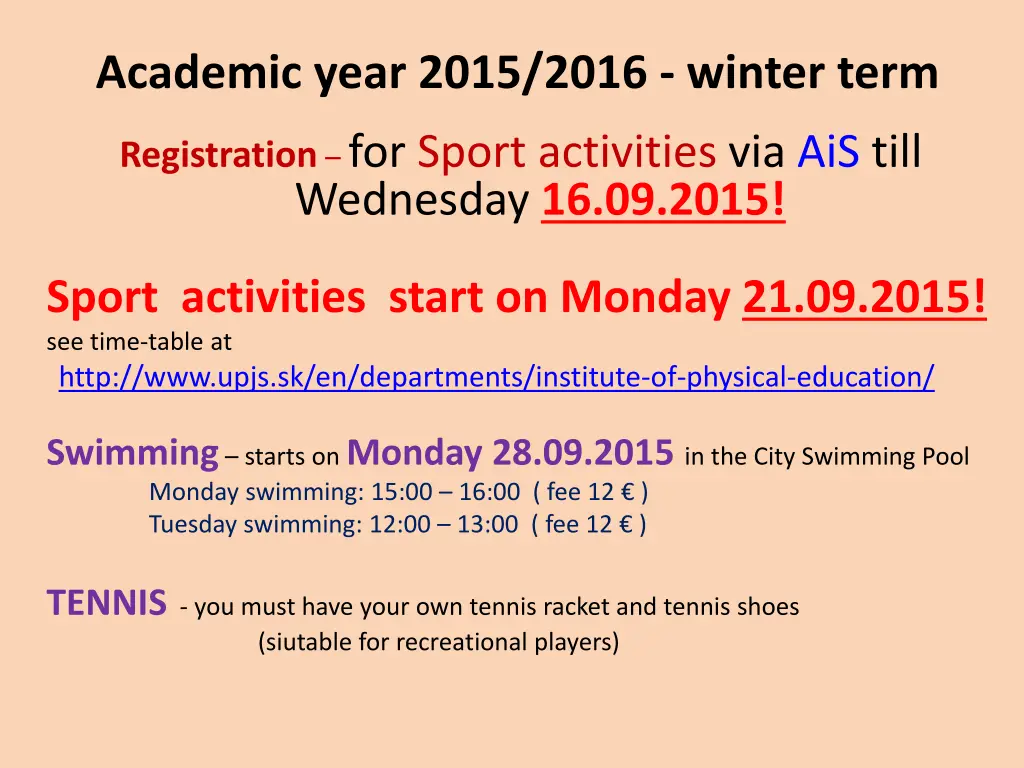 academic year 2015 2016 winter term