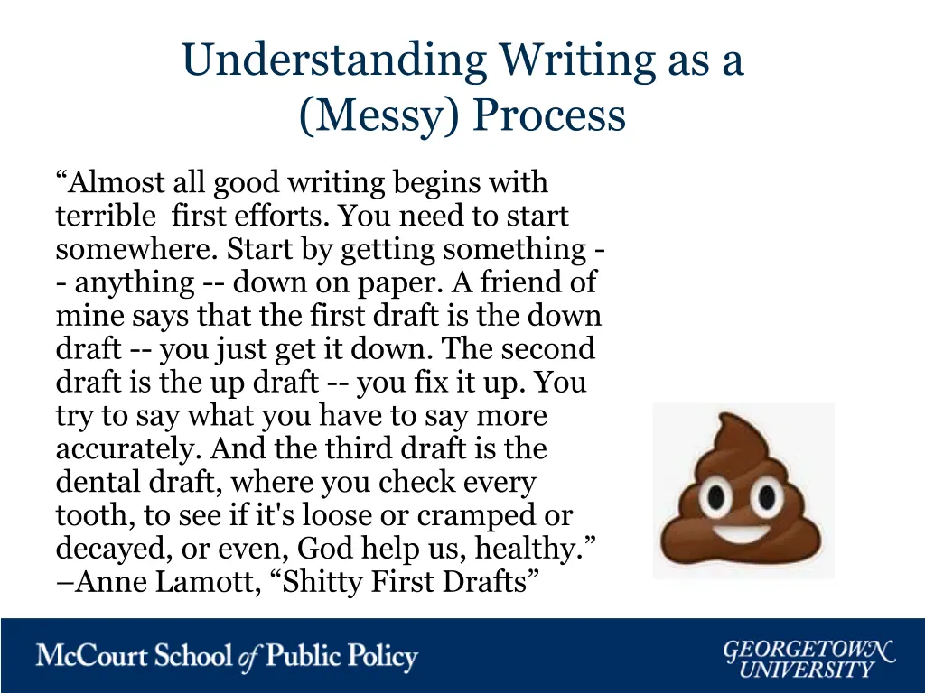 understanding writing as a messy process