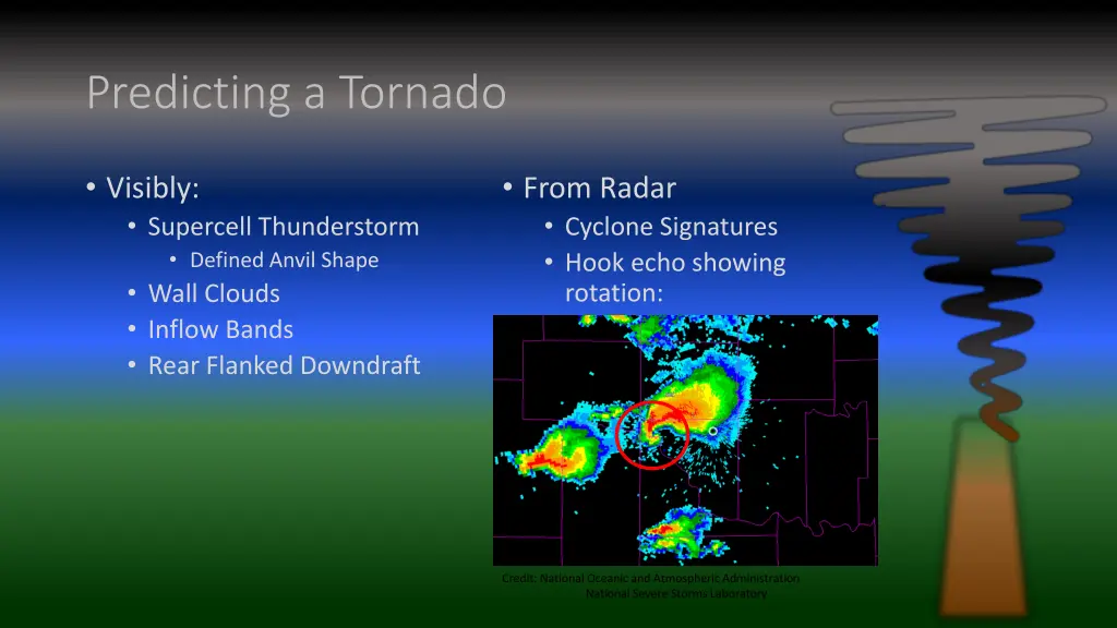 predicting a tornado