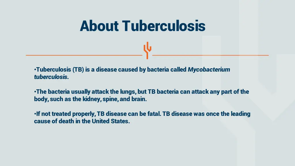 about tuberculosis