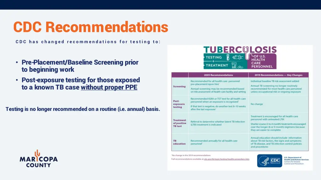 cdc recommendations