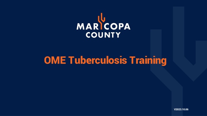 ome tuberculosis training