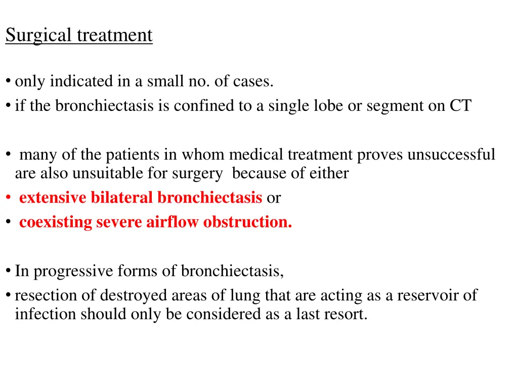 surgical treatment