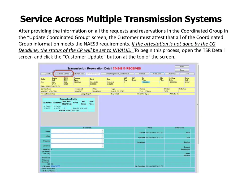 service across multiple transmission systems 4