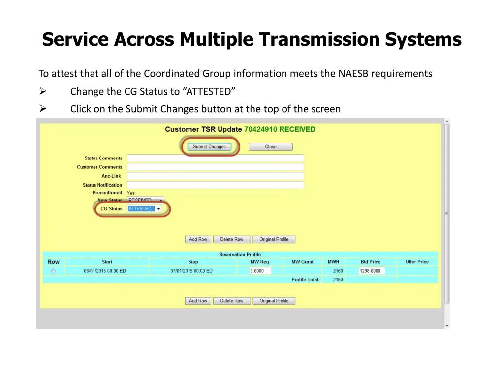 service across multiple transmission systems 5