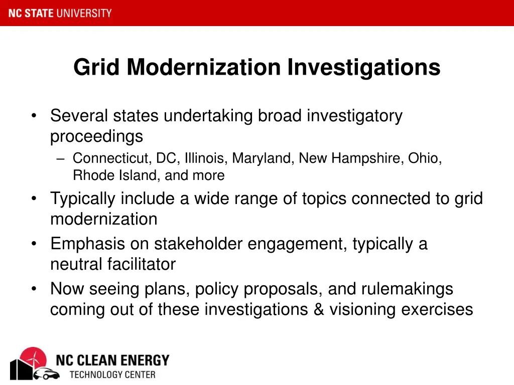 grid modernization investigations