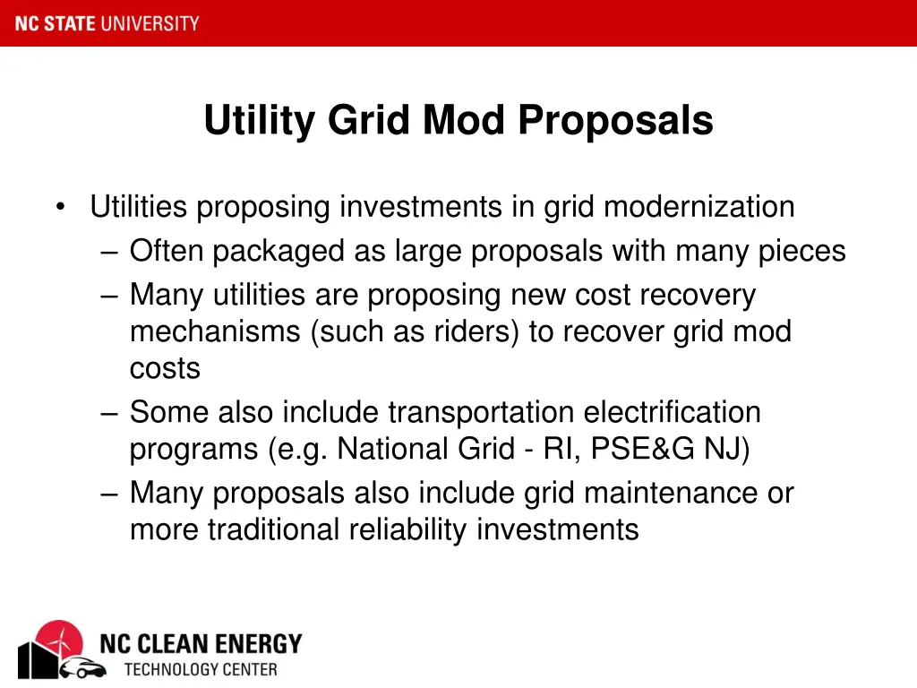 utility grid mod proposals