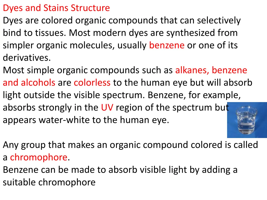 dyes and stains structure dyes are colored